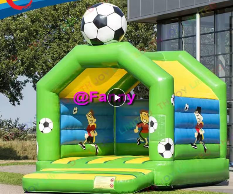 4X4M Voetbal Jumper Bounce Huis Springkussen, Kids Party Opblaasbare Springkasteel
